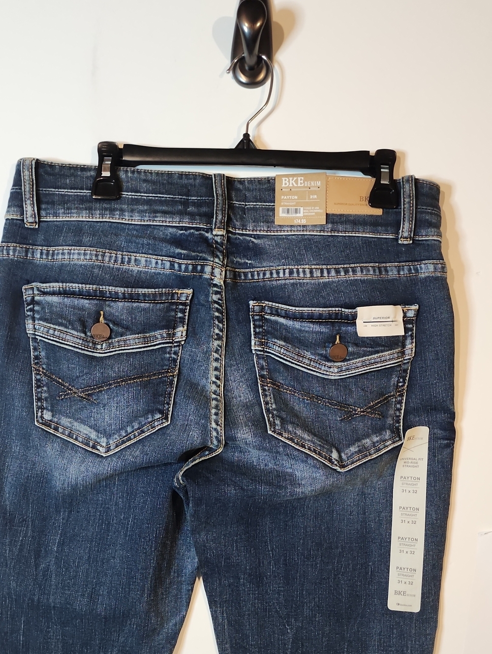 BKE Payton Universal Fit Mid Rise Straight NWT Size 31 - Picture 8 of 10